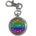 Rainbow Stripes Key Chain Watches