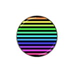 Rainbow Stripes Hat Clip Ball Marker
