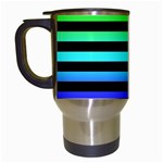 Rainbow Stripes Travel Mugs (White)