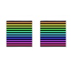 Rainbow Stripes Cufflinks (Square)