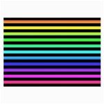 Rainbow Stripes Large Glasses Cloth (2 Sides)