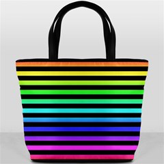 Rainbow Stripes Bucket Bag from ArtsNow.com Front