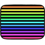 Rainbow Stripes Double Sided Fleece Blanket (Mini) 
