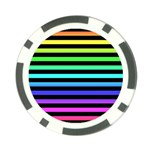 Rainbow Stripes Poker Chip Card Guard (10 pack)