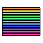 Rainbow Stripes Double Sided Fleece Blanket (Small) 