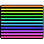 Rainbow Stripes Double Sided Fleece Blanket (Medium) 