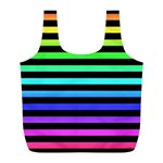 Rainbow Stripes Full Print Recycle Bag (L)