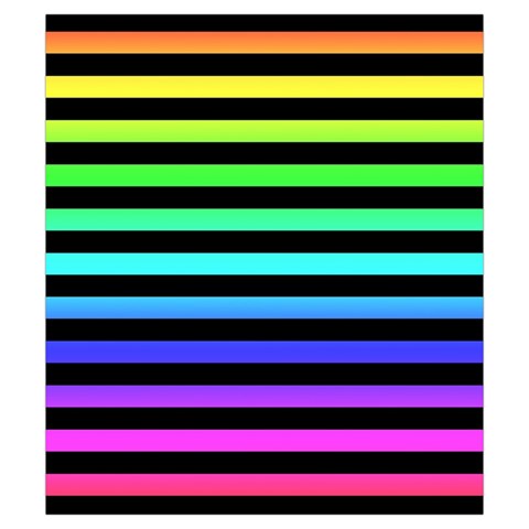 Rainbow Stripes Drawstring Pouch (Small) from ArtsNow.com Front