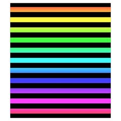 Rainbow Stripes Drawstring Pouch (Small) from ArtsNow.com Front