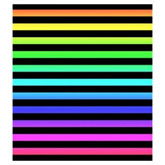 Rainbow Stripes Drawstring Pouch (Medium) from ArtsNow.com Back