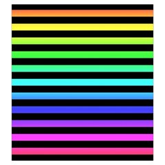 Rainbow Stripes Drawstring Pouch (Large) from ArtsNow.com Back