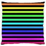 Rainbow Stripes Standard Flano Cushion Case (One Side)