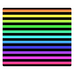 Rainbow Stripes Double Sided Flano Blanket (Small)  from ArtsNow.com 50 x40  Blanket Back