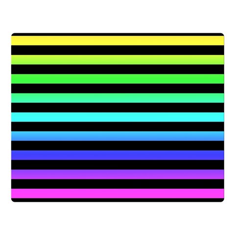 Rainbow Stripes Double Sided Flano Blanket (Large)  from ArtsNow.com 80 x60  Blanket Front