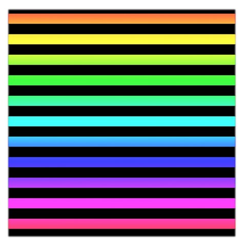 Rainbow Stripes Large Satin Scarf (Square) from ArtsNow.com Front
