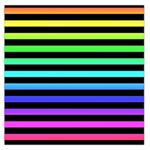 Rainbow Stripes Large Satin Scarf (Square)