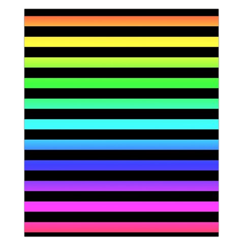 Rainbow Stripes Duvet Cover Double Side (California King Size) from ArtsNow.com Front