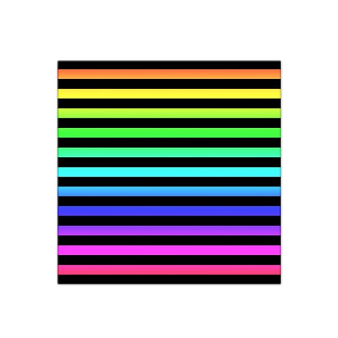 Rainbow Stripes Satin Bandana Scarf from ArtsNow.com Front