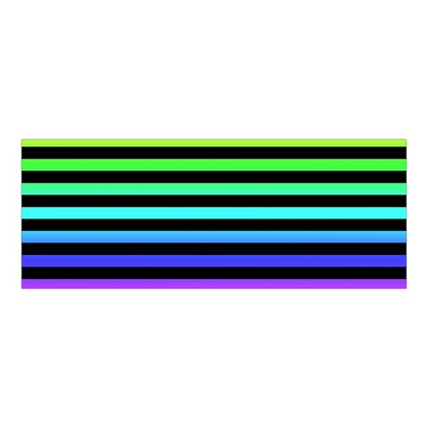 Rainbow Stripes Boyleg Halter Swimsuit  from ArtsNow.com Front Top