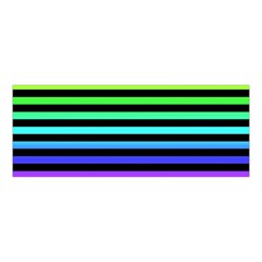 Rainbow Stripes Boyleg Halter Swimsuit  from ArtsNow.com Front Top