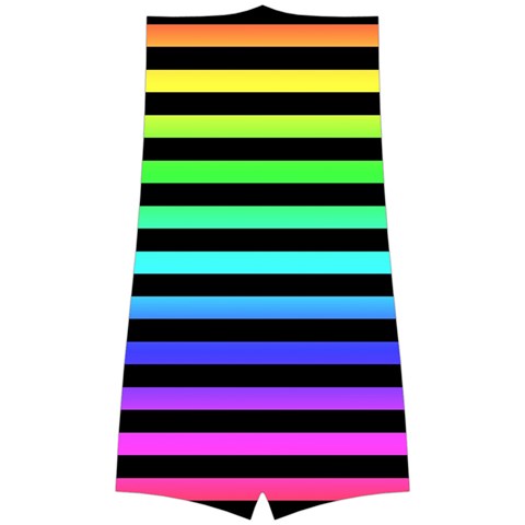 Rainbow Stripes Boyleg Halter Swimsuit  from ArtsNow.com Front Body