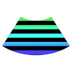 Rainbow Stripes Skater Dress Swimsuit from ArtsNow.com Skirt Front