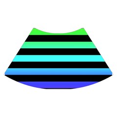 Rainbow Stripes Skater Dress Swimsuit from ArtsNow.com Skirt Back