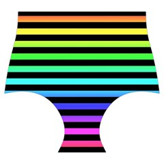Rainbow Stripes Skater Dress Swimsuit from ArtsNow.com Bottom Front