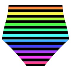 Rainbow Stripes Skater Dress Swimsuit from ArtsNow.com Bottom Back