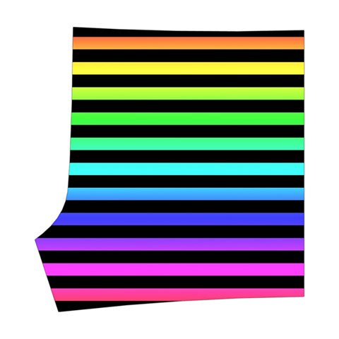 Rainbow Stripes Boyleg Bikini Wrap Bottoms from ArtsNow.com Front Left