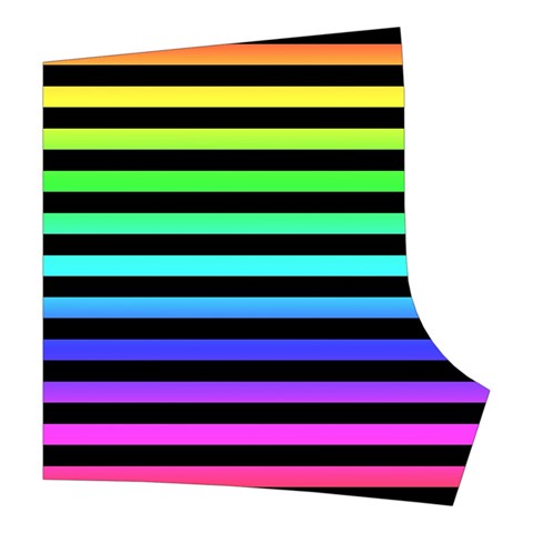Rainbow Stripes Boyleg Bikini Wrap Bottoms from ArtsNow.com Back Left