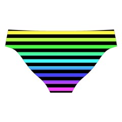 Rainbow Stripes Cross Back Hipster Bikini Set from ArtsNow.com Back Under