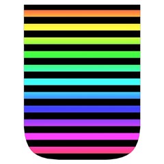 Rainbow Stripes Waist Pouch (Small) from ArtsNow.com Front Pocket