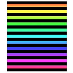 Rainbow Stripes Waist Pouch (Small) from ArtsNow.com Back Strap