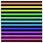 Rainbow Stripes Wooden Puzzle Square