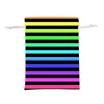 Rainbow Stripes Lightweight Drawstring Pouch (L)