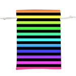 Rainbow Stripes  Lightweight Drawstring Pouch (XL)