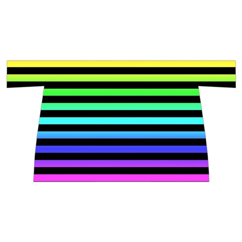 Rainbow Stripes Wristlet Pouch Bag (Small) from ArtsNow.com Front