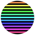 Rainbow Stripes Round Trivet