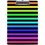 Rainbow Stripes A4 Clipboard