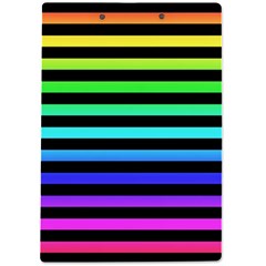 Rainbow Stripes A4 Clipboard from ArtsNow.com Back