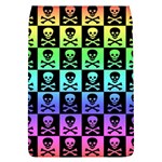 Rainbow Skull Checkerboard Removable Flap Cover (L)