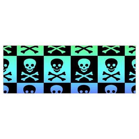 Rainbow Skull Checkerboard Skater Dress Swimsuit from ArtsNow.com Strap