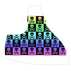 Rainbow Skull Checkerboard Halter Dress Swimsuit  from ArtsNow.com Right Top