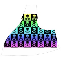 Rainbow Skull Checkerboard Halter Dress Swimsuit  from ArtsNow.com Left Top