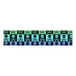 Rainbow Skull Checkerboard Velvet Scrunchie