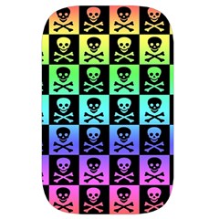 Rainbow Skull Checkerboard Waist Pouch (Small) from ArtsNow.com Front