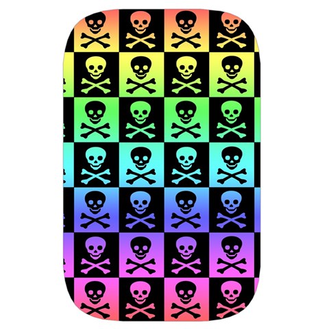 Rainbow Skull Checkerboard Waist Pouch (Large) from ArtsNow.com Front