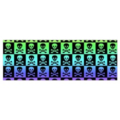 Rainbow Skull Checkerboard Wristlet Pouch Bag (Small) from ArtsNow.com Bottom