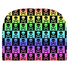 Rainbow Skull Checkerboard Make Up Case (Large) from ArtsNow.com Back